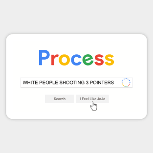 White People Shooting 3 Pointers Sticker